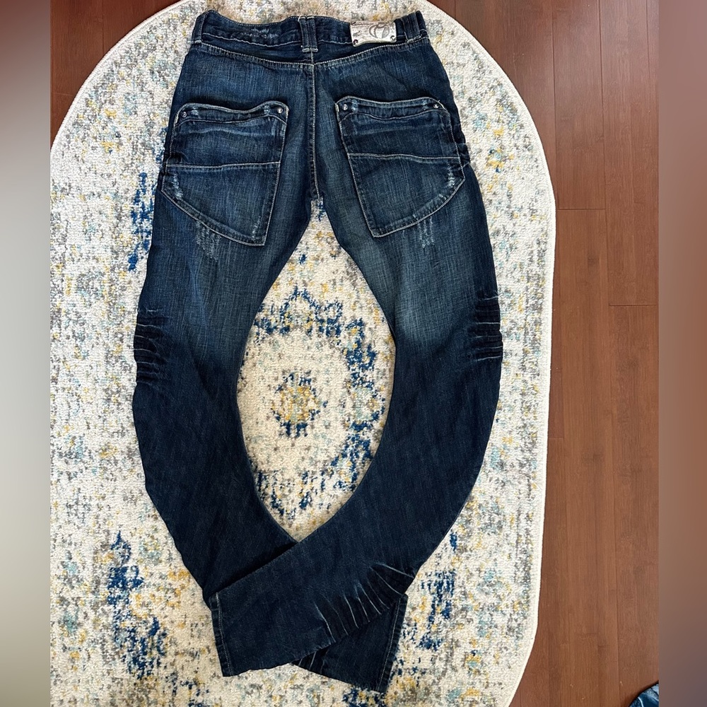 VINTAGE SEXTY7REDD BUNCHED JEANS!!